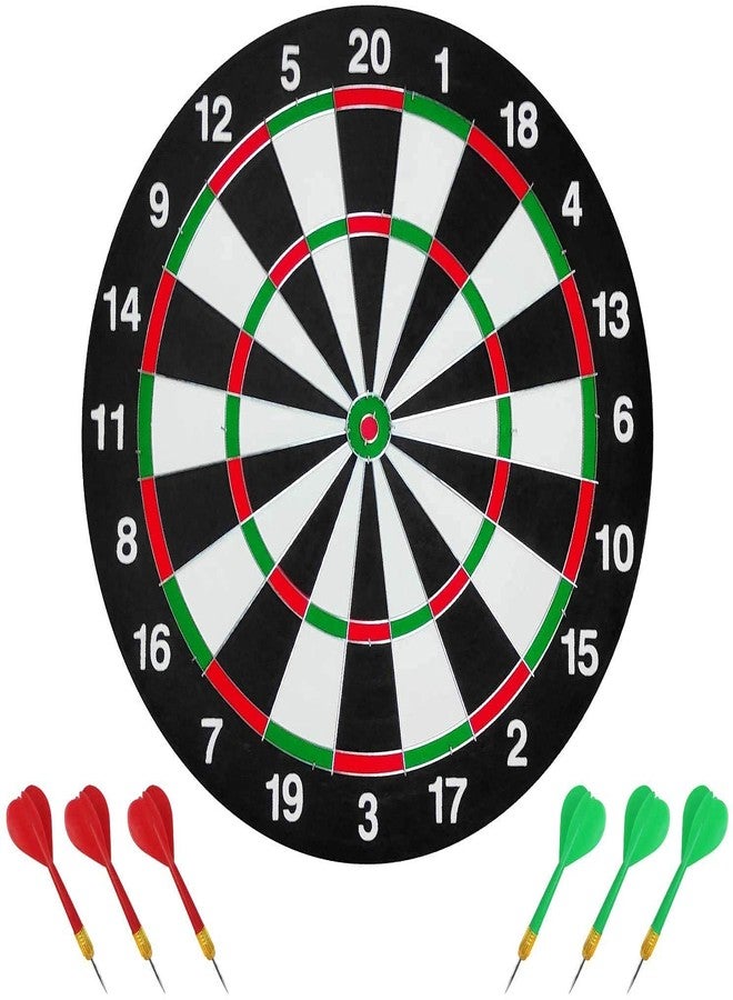 NIYANETAIL مجموعة لعبة رمي السهام المغناطيسية الدائرية البلاستيكية من NIYANETAIL - لوحة رمي سهام Bullseye مقاس 14 بوصة مع 6 سهام آمنة (SSTP) - أسود - Image 4